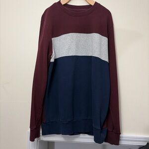Goodfellow & Co Men's Crewneck Sweater - Burgundy, Gray, and Navy